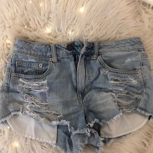 american eagle shorts stretchy